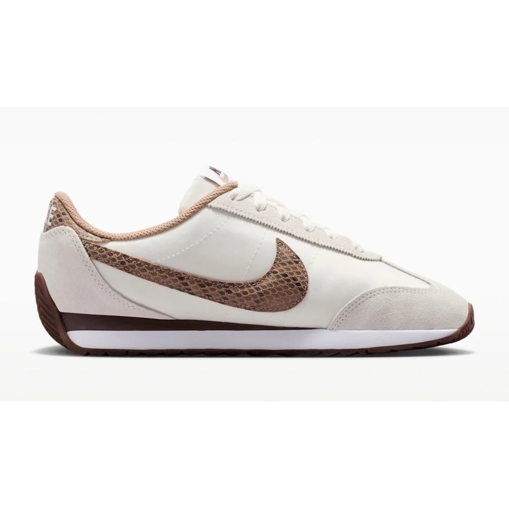 Womens Size 9.5 -Nike Pacific Premium Sail light Chocolate Snakeskin Shoes NEW